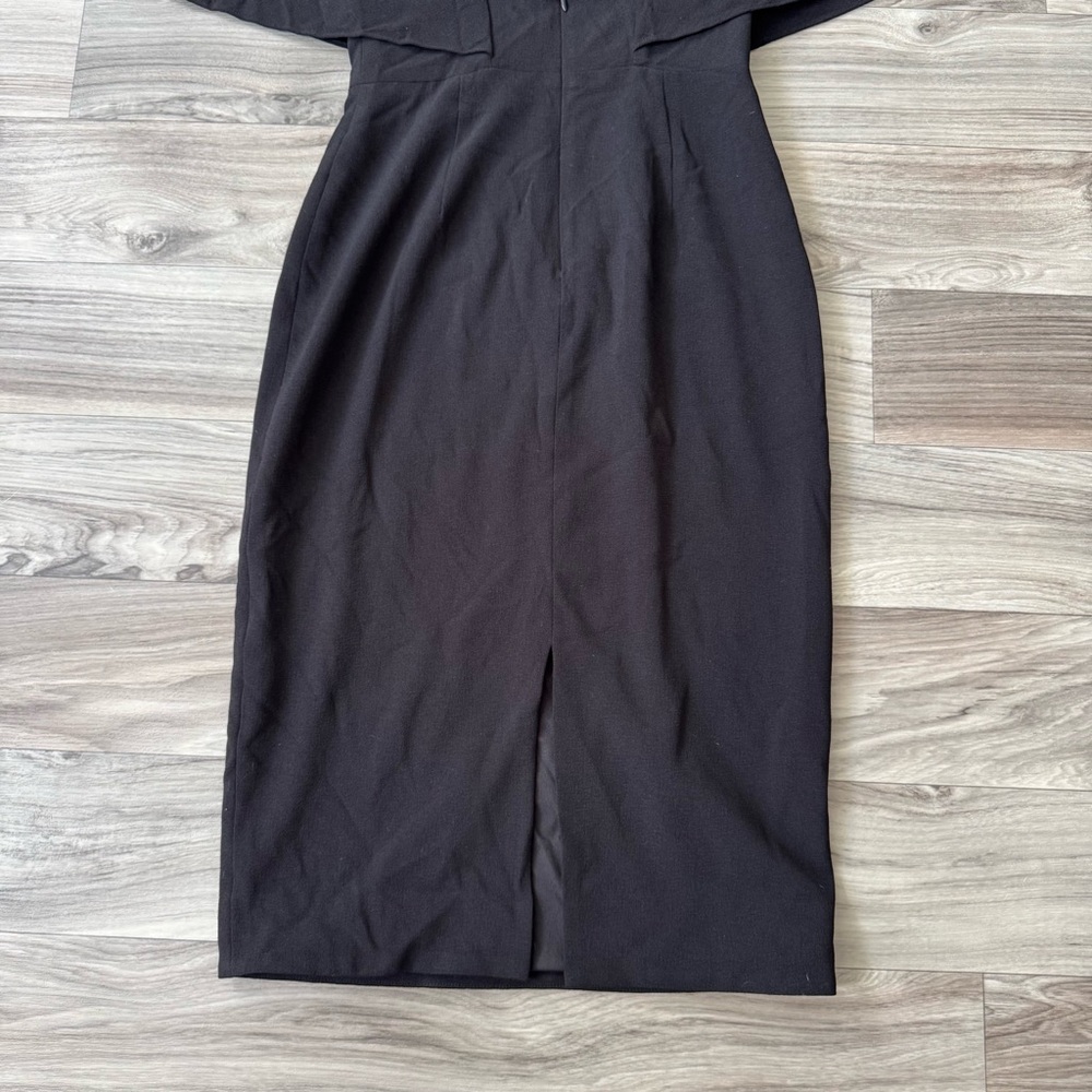 Dress the Population Louisa Flutter Sleeve Midi Dress Size Small - Picture 8 of 8